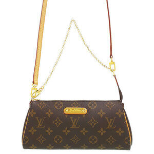 LOUIS VUITTON Monogram Eva Shoulder Bag Brown